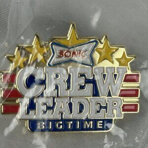 Sonic Drive In Pin Crew Leader Bigtime Pinback 2023 Rare